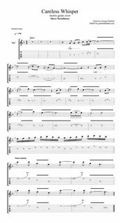 Careless whisper на гитаре