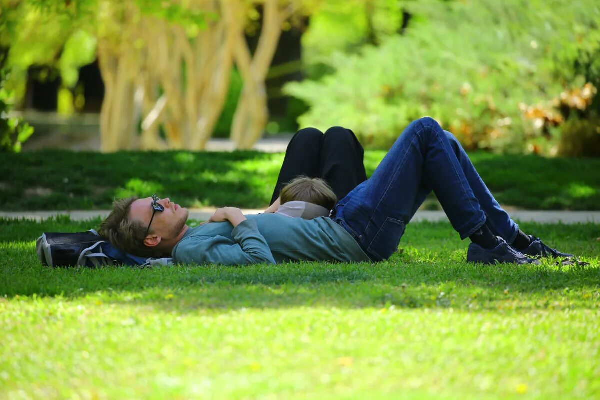 Расслабляющее видео для мужчин. Человек лежит на траве. Парень лежит на траве. Люди на лужайке в парке. Человек лежит на газоне.