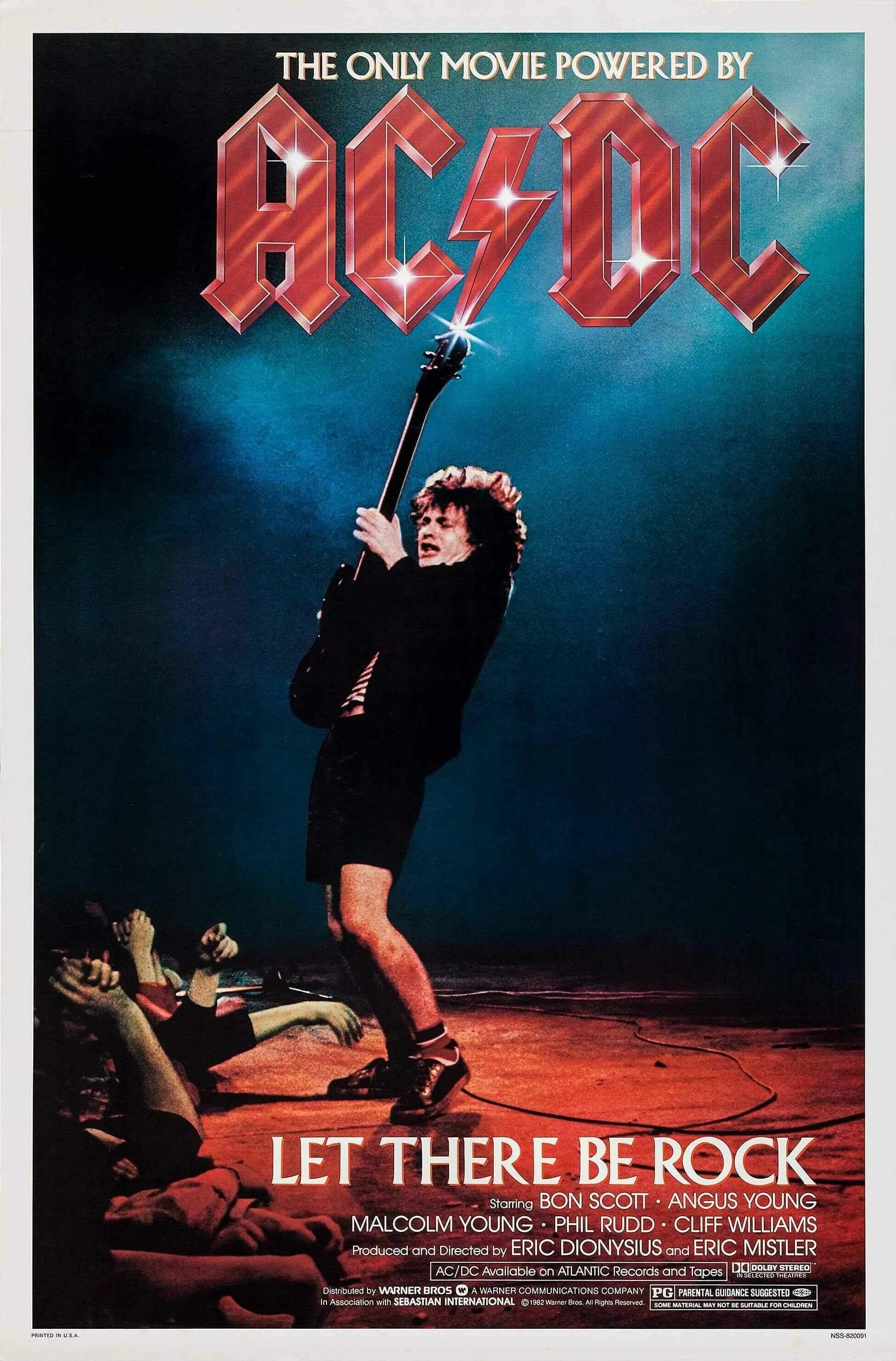 Ac dc let. AC/DC - Let there be Rock 1980. AC DC 1977. Бон Скотт Let there be Rock. Плакат АС ДС.