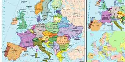 политическая карта зарубежной европы