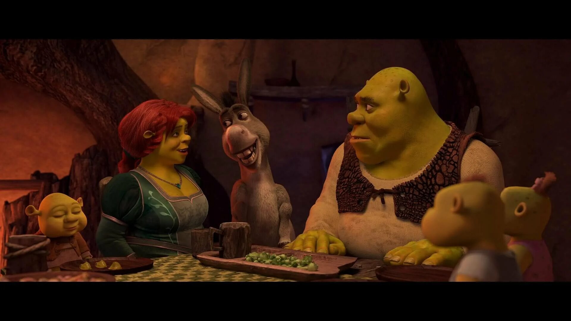Шрек существует. Шрек 1. Shrek Forever after 2010 screencaps. Шрек еда. Шрек за столом.