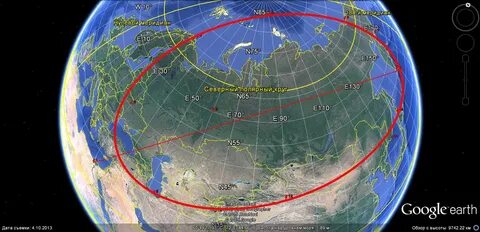 Северный полярный круг расположен на широте