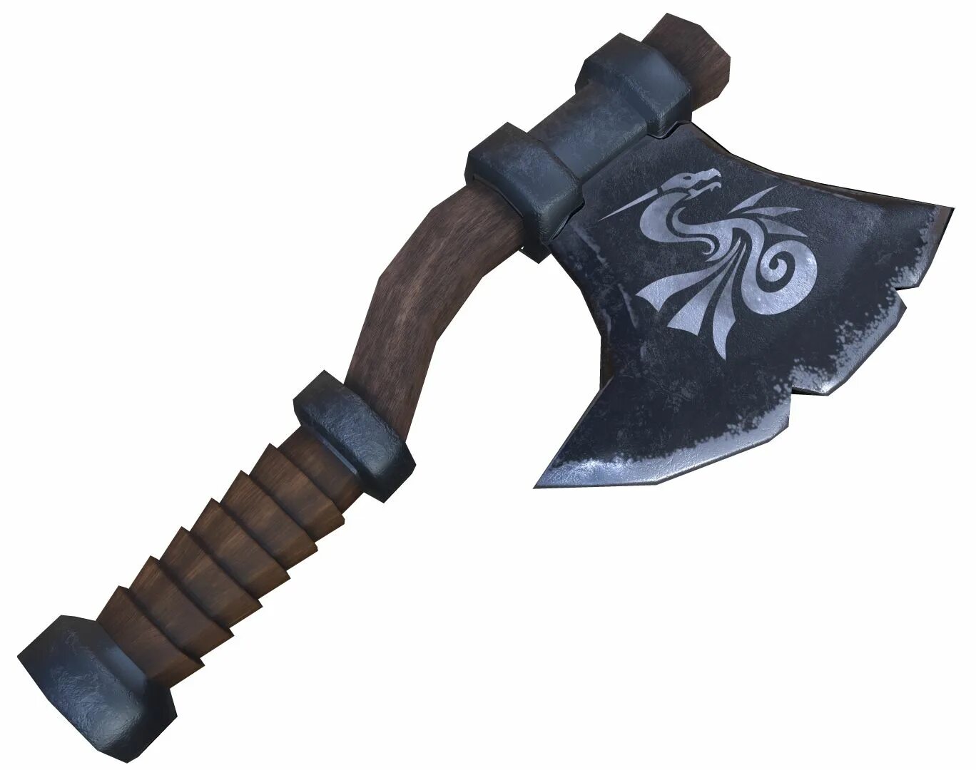 Low Poly 3d Axe. Балта 3