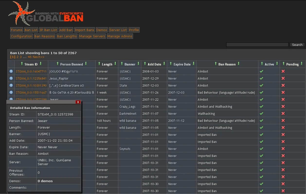 Картинка бан лист. CS bans. Ban список характеристик. История банов сервер КС. Global ban