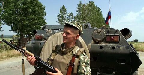 Российские десантники в приштине