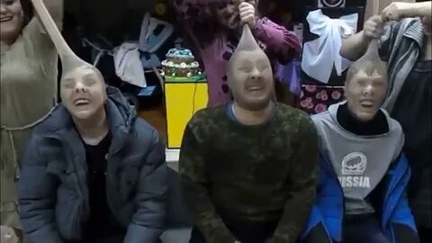 Чулок на голове