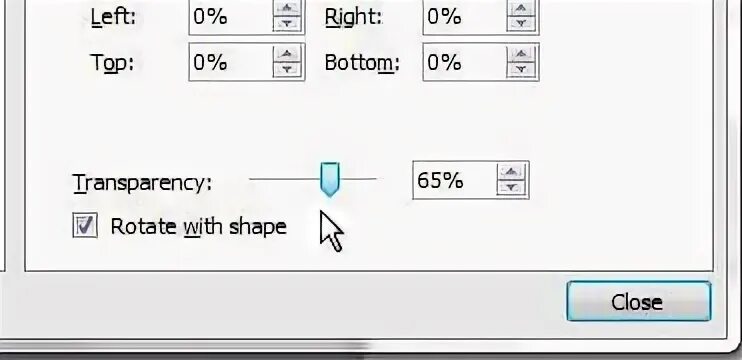 Как изменить прозрачность фигуры в powerpoint