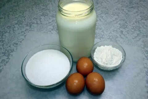 Торт с яйцами сахаром молоком