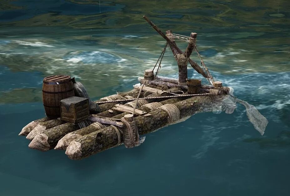Рафт игра корабль. Рафт сурвайвал симулятор. Пиратский рафт. Playmobil плот. Днд корабль пиратов.
