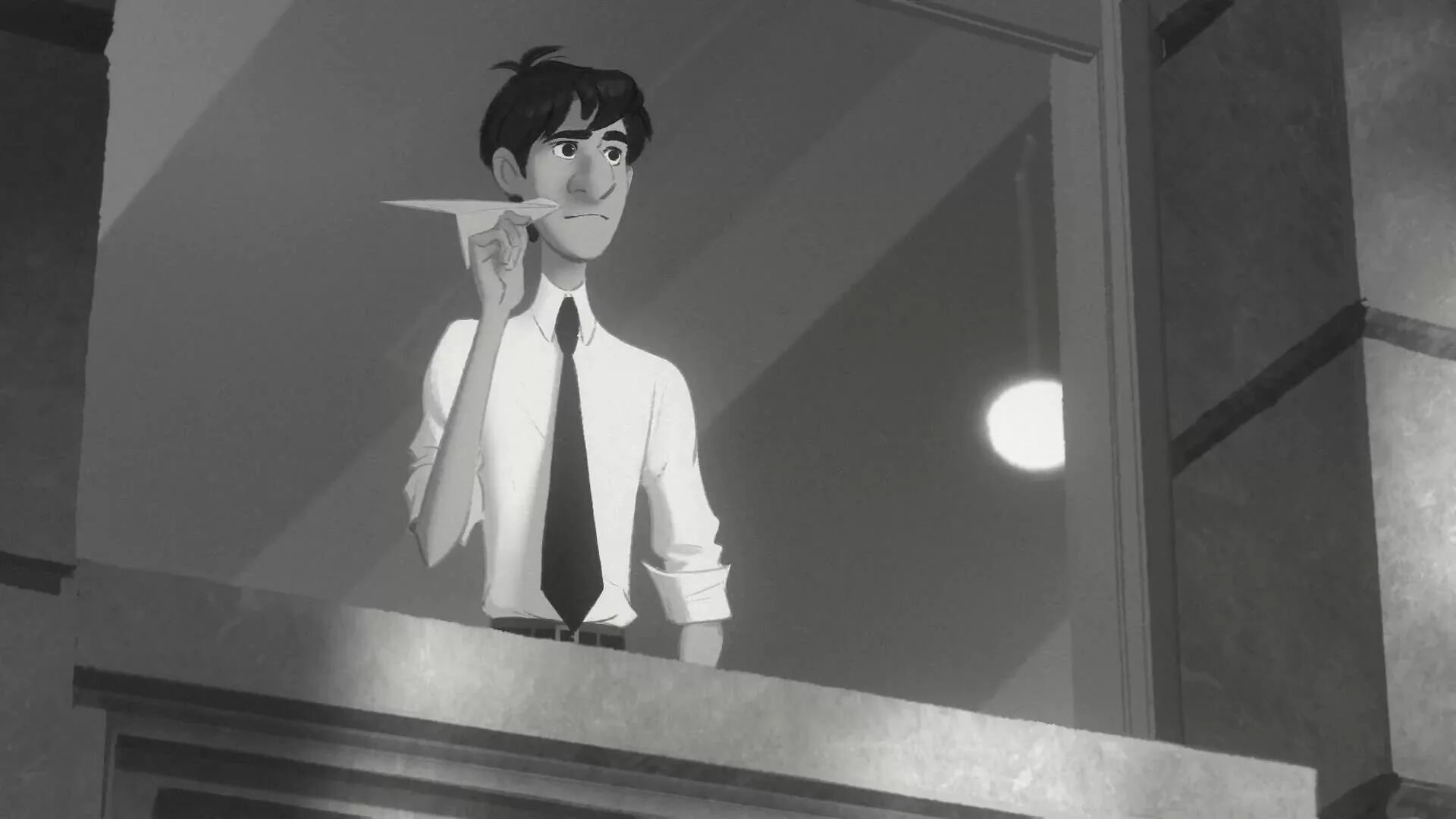 Дисней короткометражный. Paperman Disney кадры.