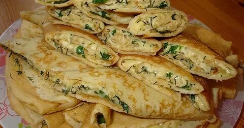 Блины с зеленым луком и яйцом рецепт