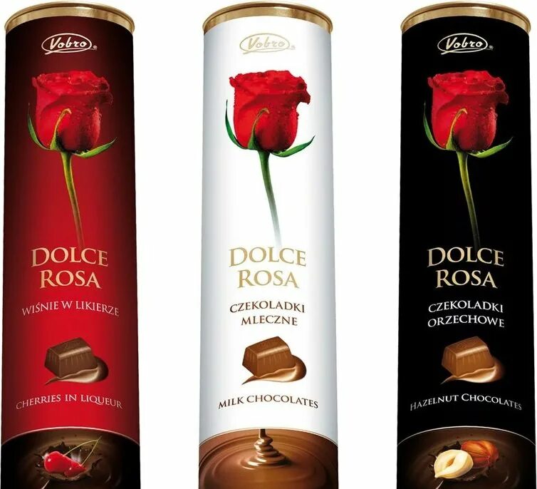 Шоколадные конфеты в тубе. Конфеты Rose. Набор конфет vobro Cherry Roses 90 г. Dolce Rosa. Merosa конфеты