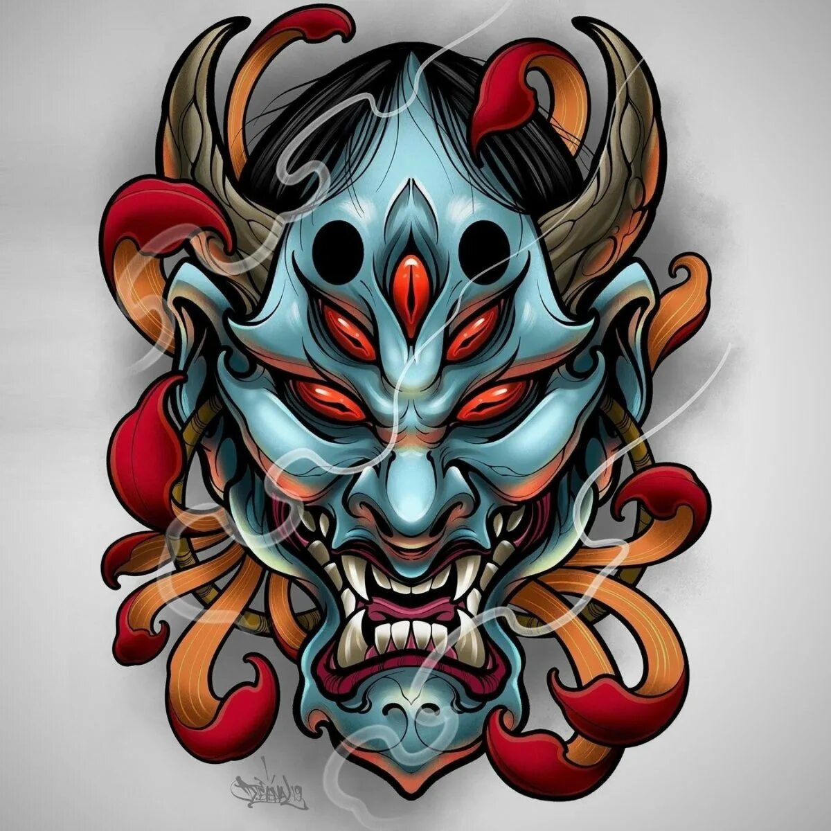 Маска Hannya демон. Маска японского демона Хання. Японский демон Ханья. Японская маска Ханья. Японская маска они