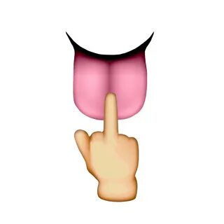 pussy licking emoji.