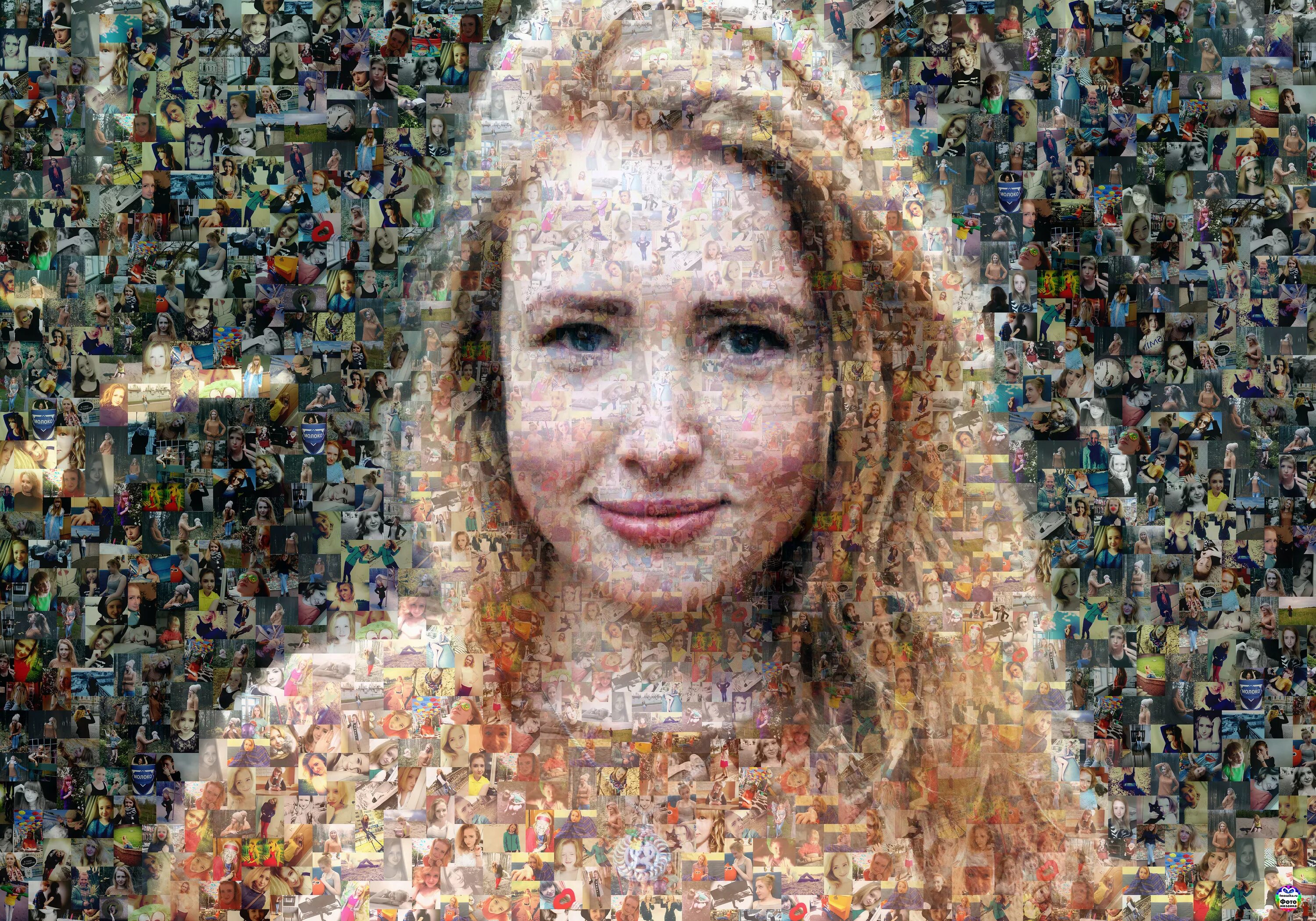 Сделать из фото картинку. Мозаика из фотографий. Портрет из фотографий. Мозаика из портретов. Фотомозаика портрет из фотографий.