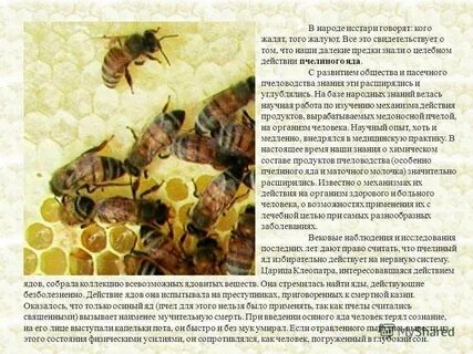 Действия пчела