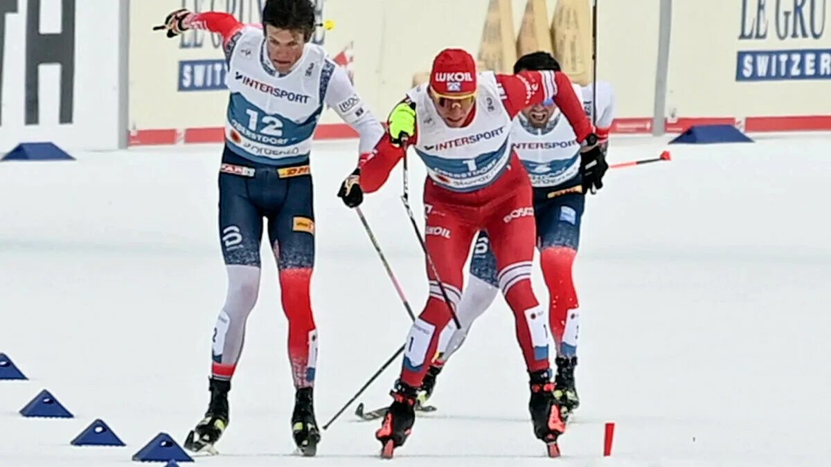 Лыжные гонки 7 апреля 2024. Клебо и Большунов. Лыжники Большунов и Клебо. Клебо Йоханнес лыжник.