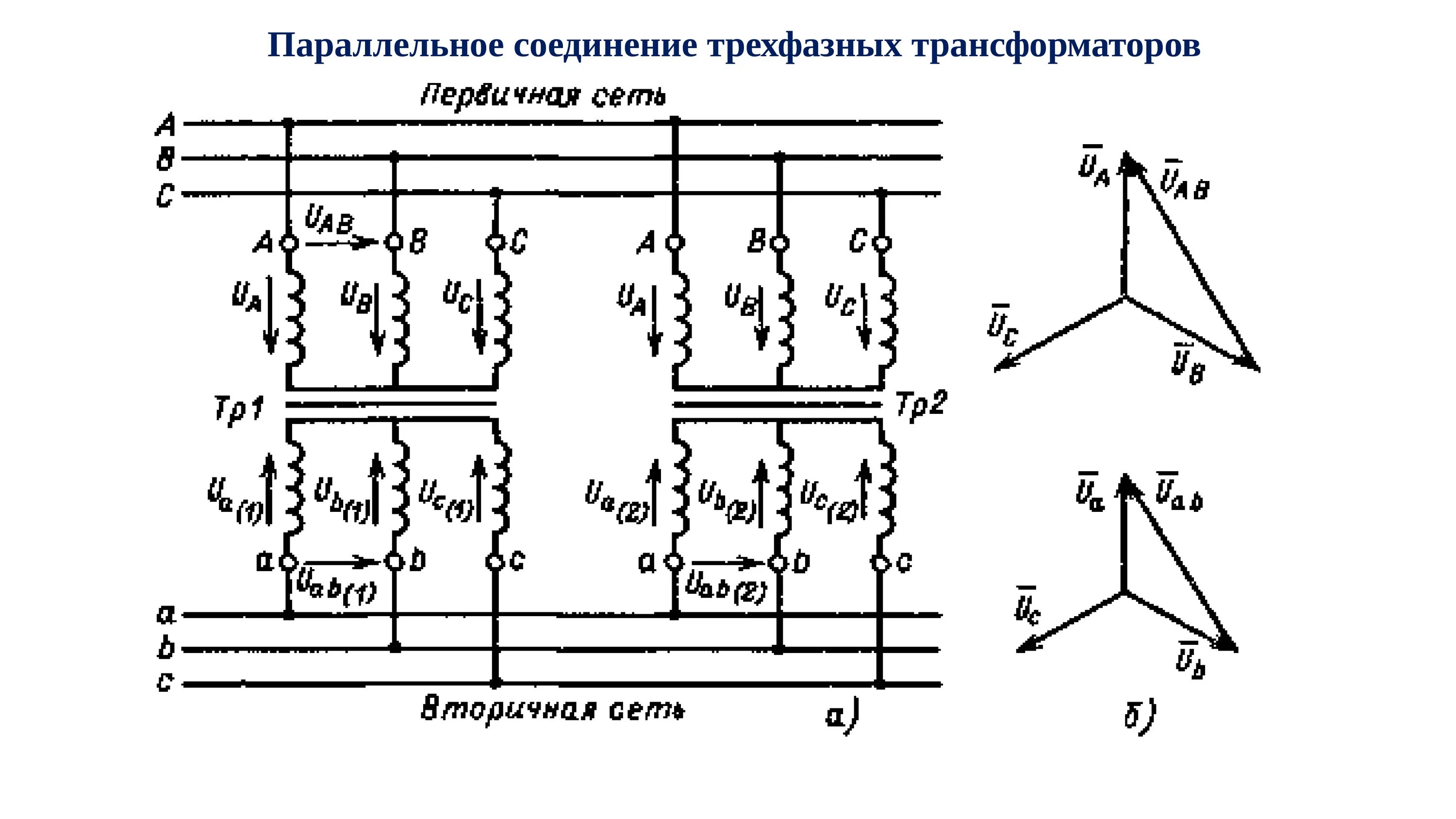 Схемы соединения силовых трансформаторов. Схема включения трехфазных трансформаторов на параллельную работу. Схема параллельного подключения трансформаторов. Схема параллельное соединение трёхфазных трансформаторов. Трехфазный двухобмоточный трансформатор схема.