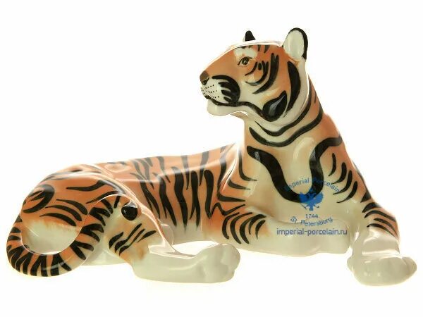 Купить тигр б у. Тигр ИФЗ. Императорский фарфор тигр. Фарфоровая статуэтка «тигр».