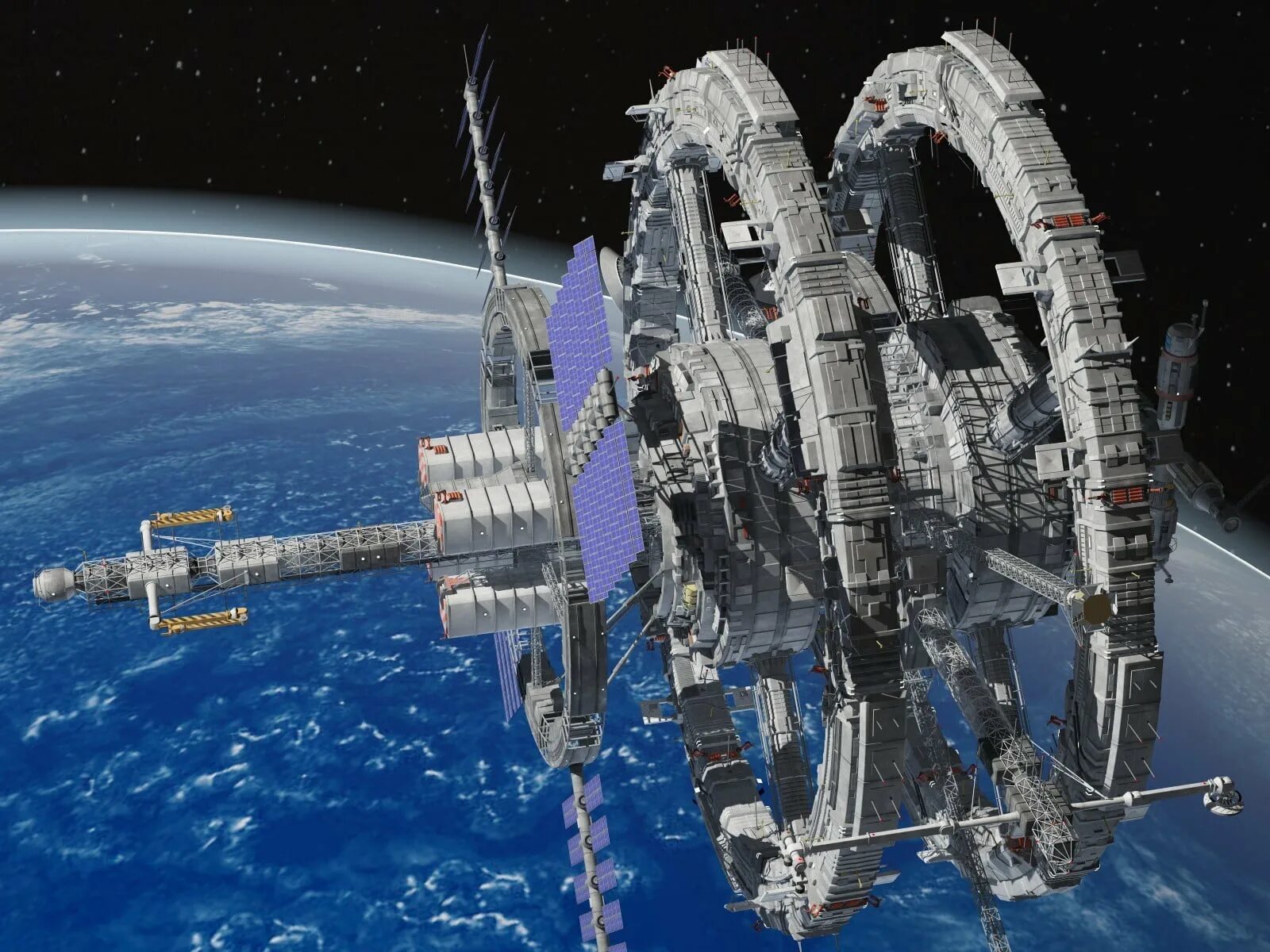 Sci-Fi Космическая станция 3d. Орбитальная Космическая станция. Космические корабли и орбитальные станции. Космические станции будущего.
