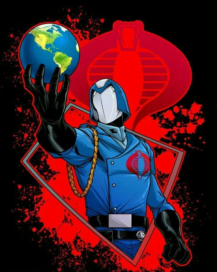 Joe cobra. Gi Joe Cobra Commander. G I Joe командир кобры. Командир кобры арт. Cobra Commander Art.