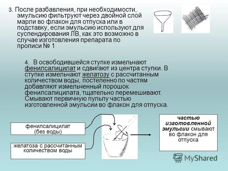 При изготовлении суспензий используют желатозу для