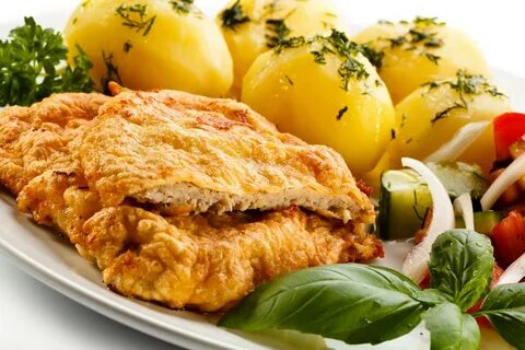 Котлеты свиные с картошкой