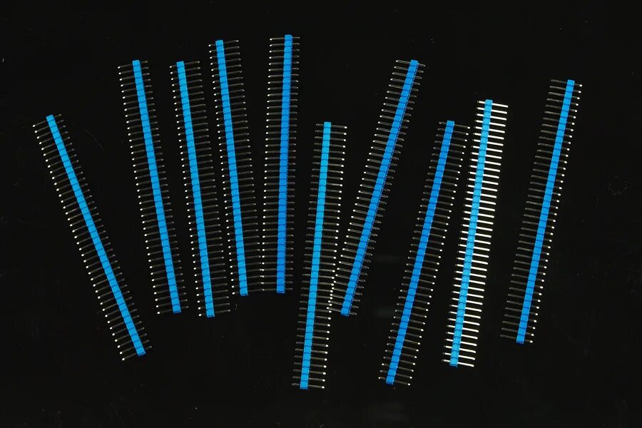 Pin header. Webcore header blue.