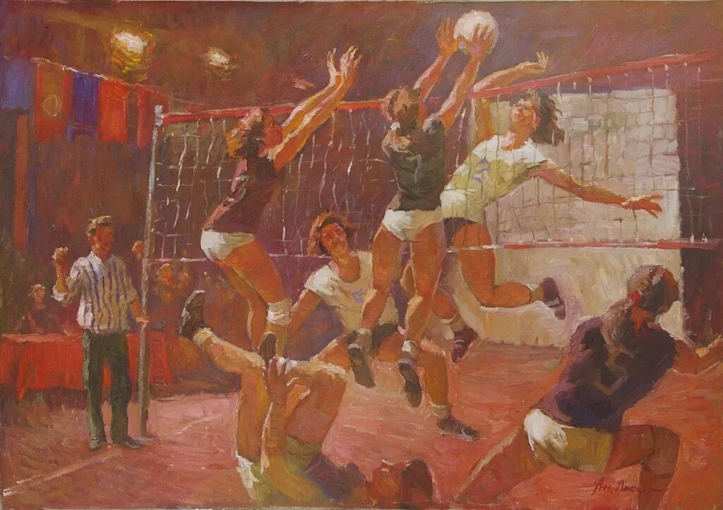 Советские художники произведения. Дейнека эстафета 1947.