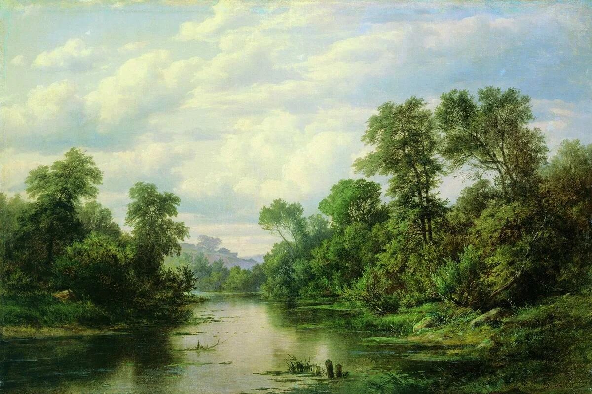 картины пейзажи известных художников в высоком разрешении