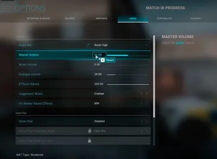 Настройки modern warfare