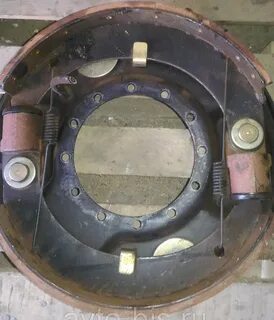Развести колодки газ