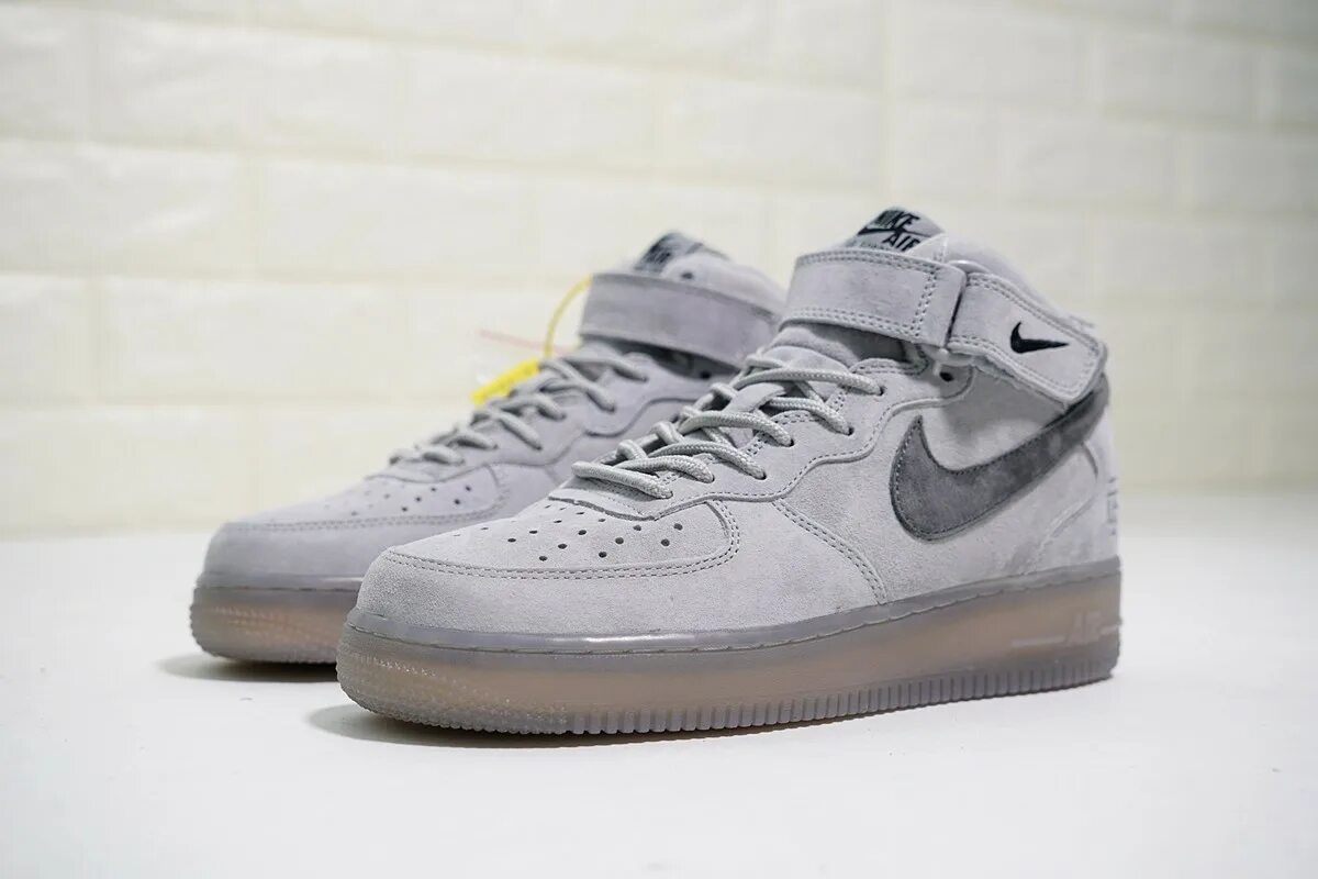 Nike Air Force 1 Mid x reigning Champ. Nike Air Force 1 Mid x reigning Champ Grey. Nike Air Force 1 High Grey. Nike Air Force 1 reigning Champ Grey.