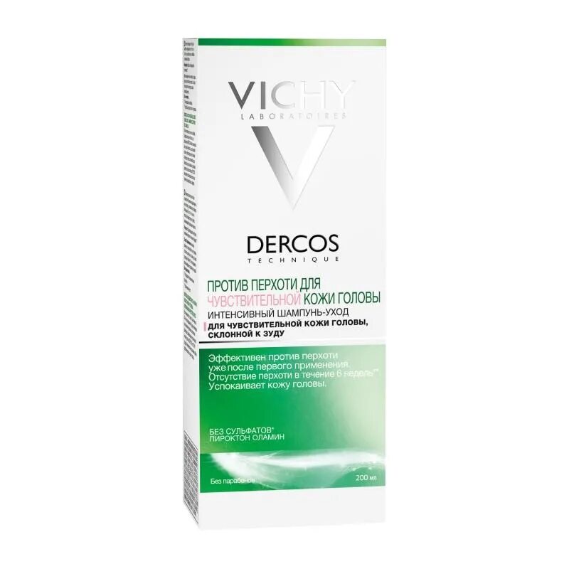 Виши Деркос против перхоти. Vichy Dercos sensitive шампунь. Vichy Dercos шампунь от перхоти 200мл. Виши Деркос шампунь против перхоти 200мл. Vichy против жирных волос