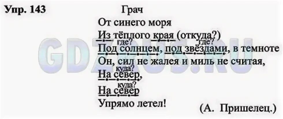 Упр 143. Упр 143 по русскому языку.