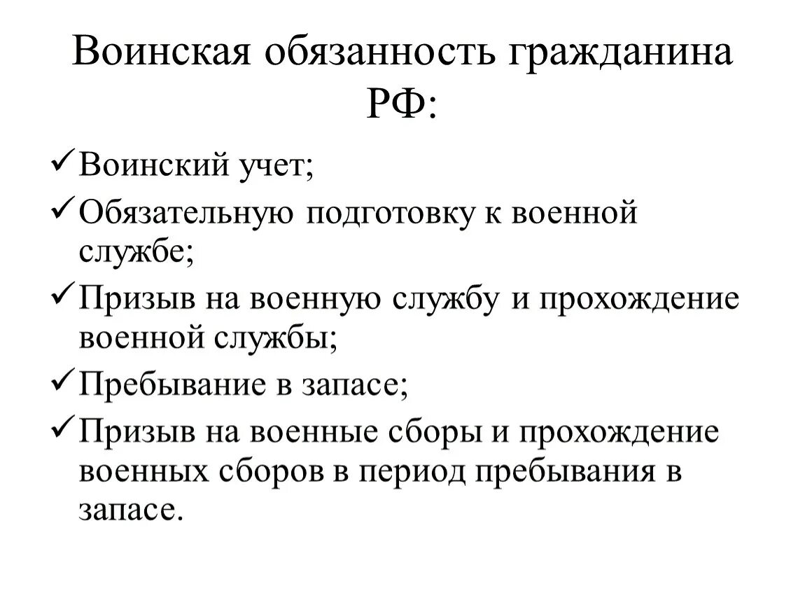 Воинский долг гражданина рф. Воинская обязанность. Военная обязанность граждан РФ. Воинская обязанность в РФ. Воинская обязанность гражданина РФ включает.