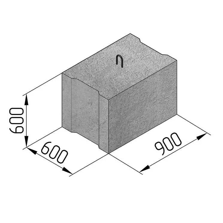 Бетонный фундаментный блок типоразмер 10. Блок бетонный фундаментный Размеры. Блок бетонный 55**45 размер. Блок ФБС 6.6.6.