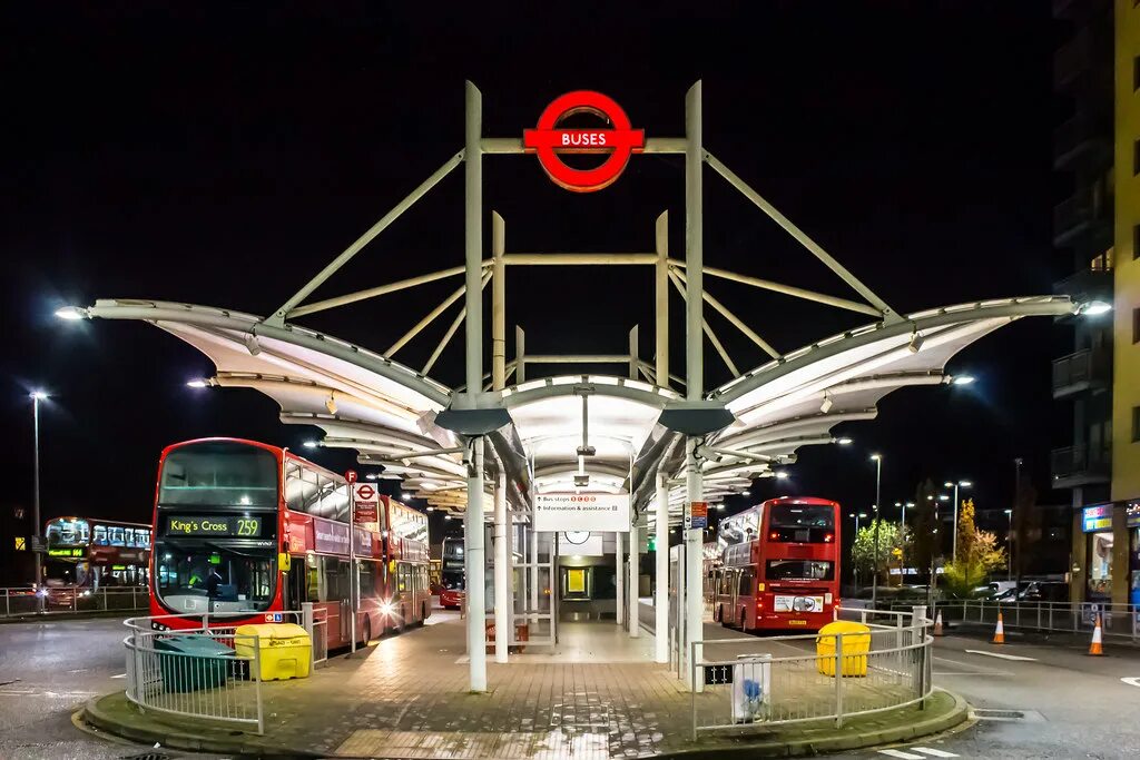Go bus station. Baghramyan bus station. bus stop in london. edmonton green location.