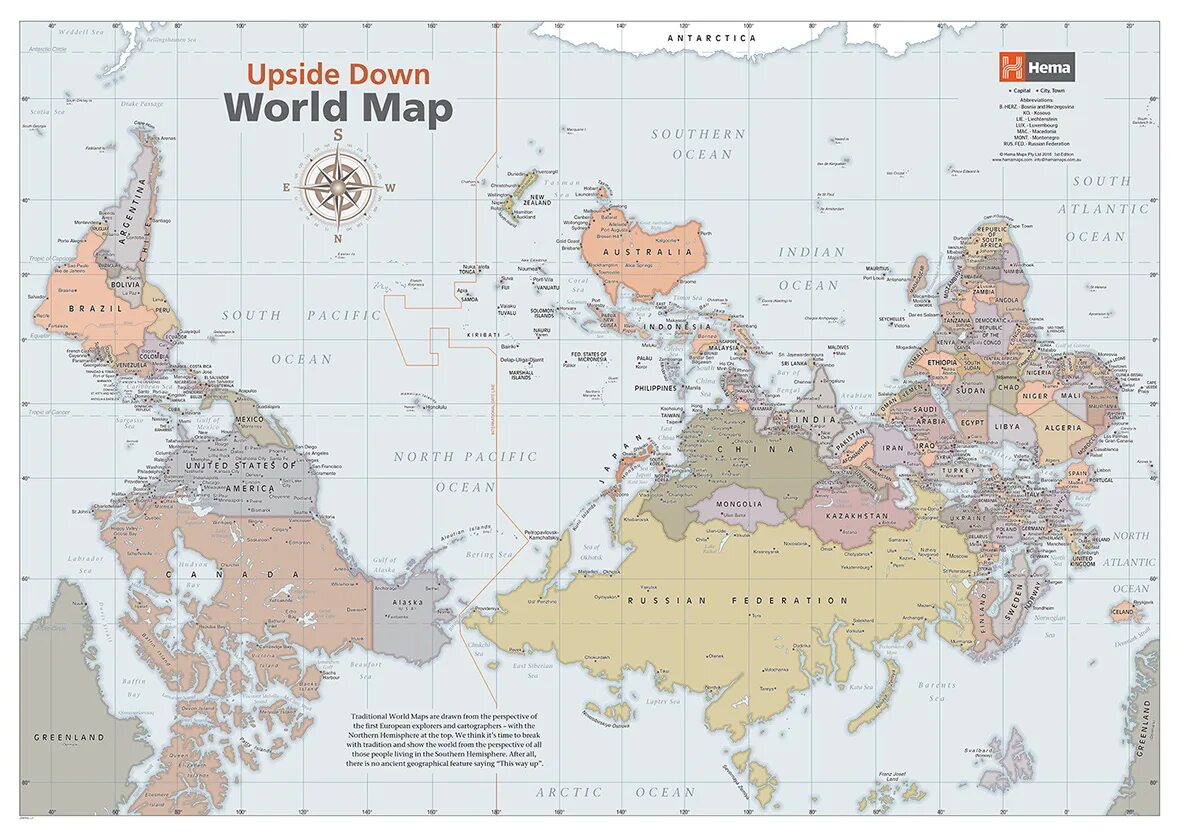 Upside down World Map. Upside down перевод на русский