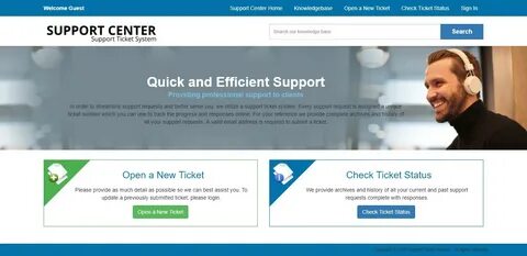 Support ticket