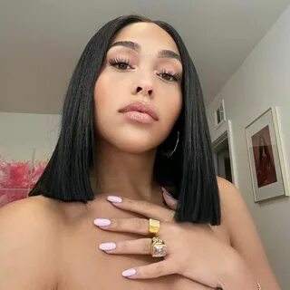 A massive rock on Jordyn Woods’ finger had social media buzzing that she wa...