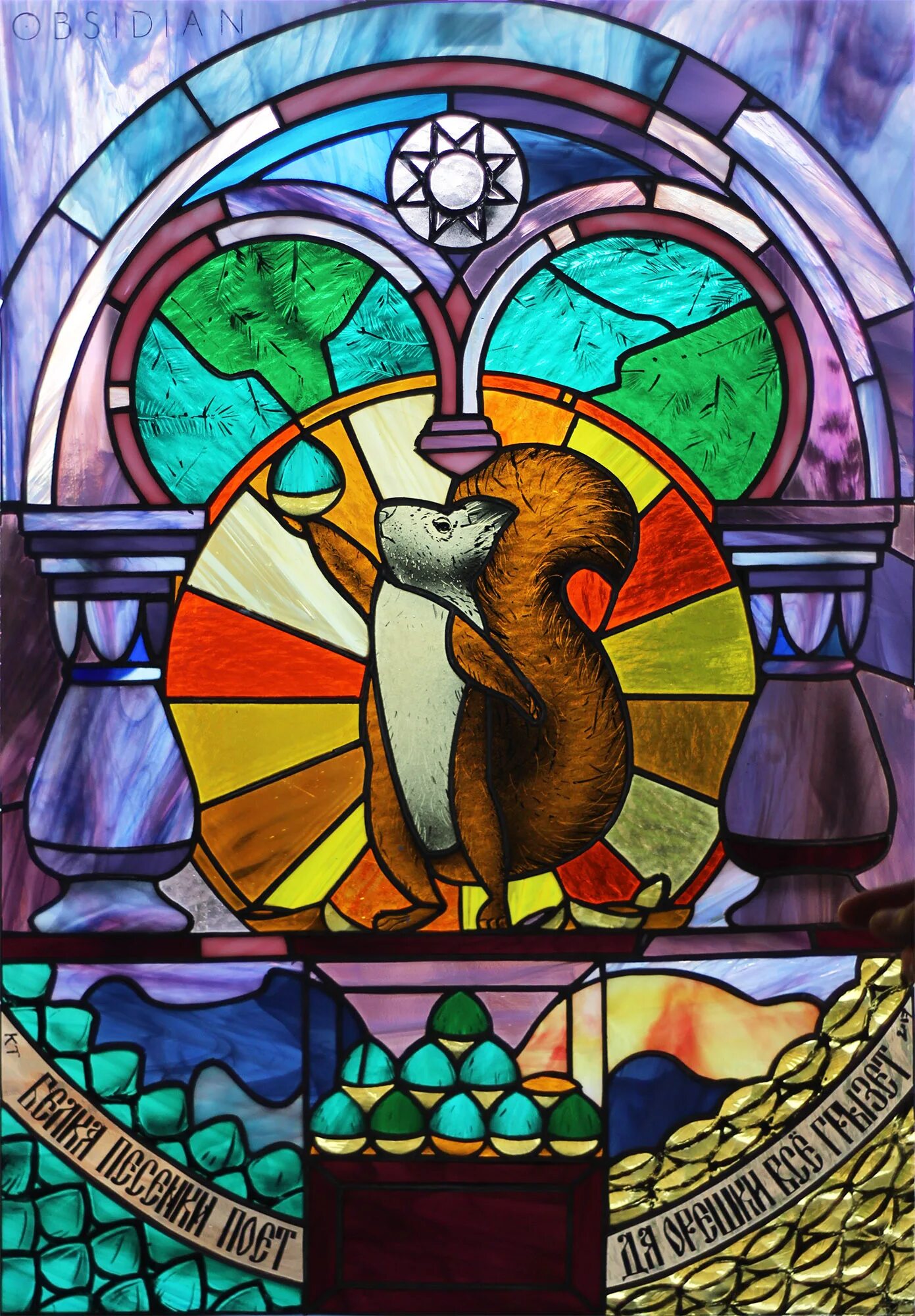 Подоконник витраж сертификат. +79122418193 витражи. Сп витраж. Витраж геншин. Голубой витраж с цветами.