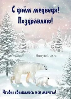 Открытки с днем медведя 13 декабря