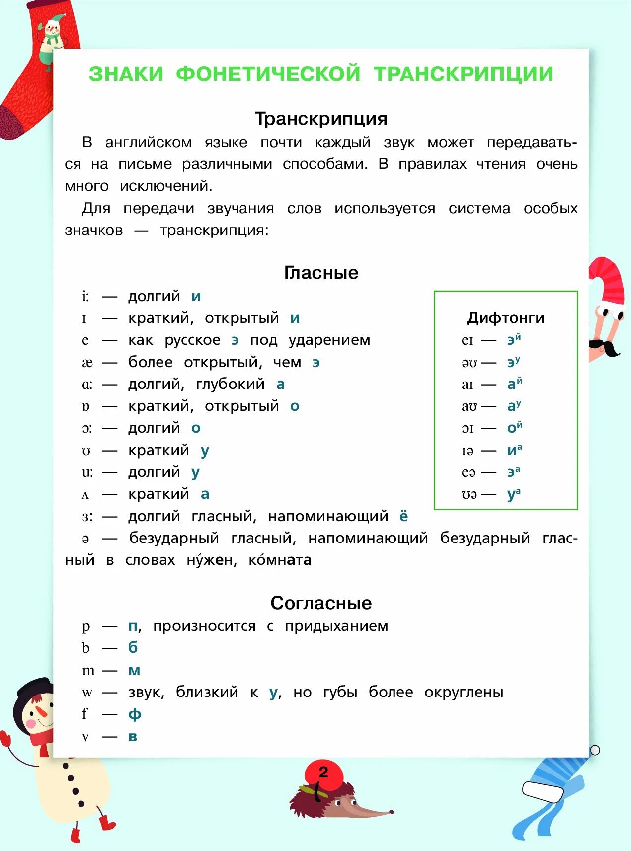 3 правила на английском языке