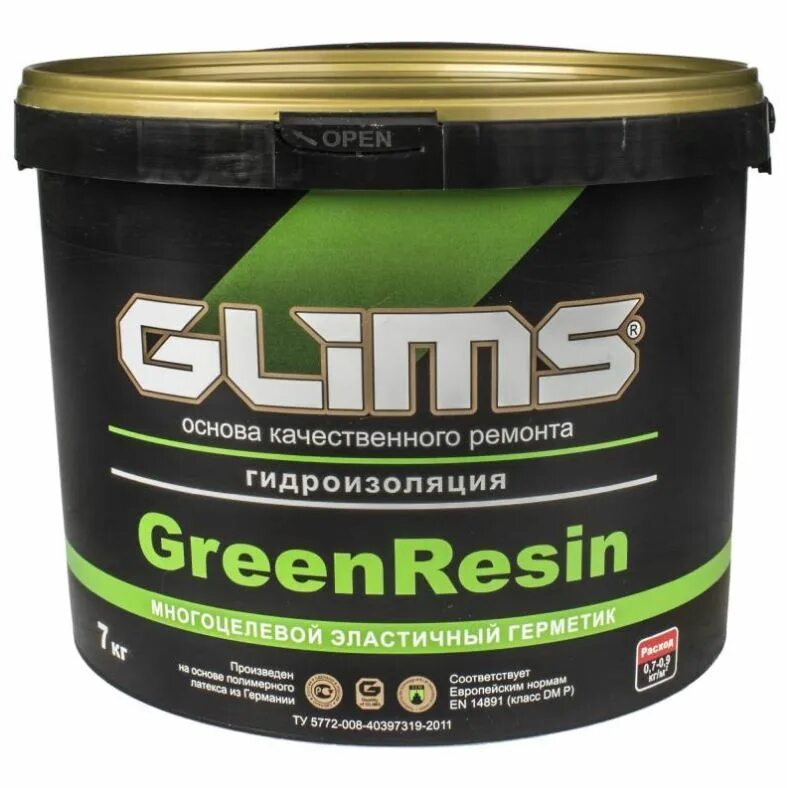 Гидроизоляция купить в леруа. Герметик эластичный Glims GREENRESIN, 7 кг. Glims GREENRESIN гидроизоляция. Гидроизоляция Глимс GREENRESIN 14кг. Glims гидроизоляция эластичная 7 кг.