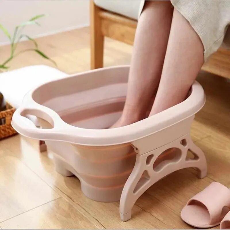 Складная ванночка Foldable foot Bucket. Ванна для ног. Массажная ванночка для ног. Ванночка для педикюра. Расслабляющая ванночка для ног