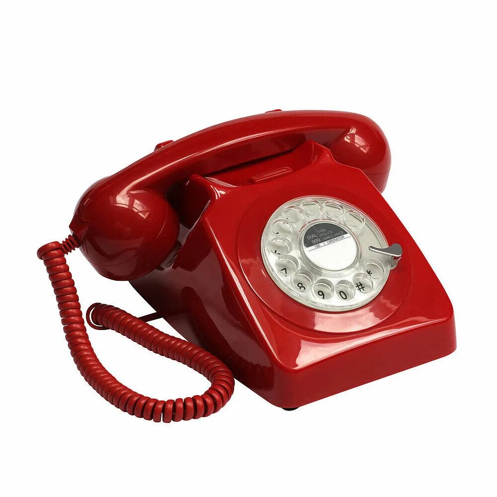 Дисковый ретро телефон GPO 746 Rotary. GPO 746 Rotary. Телефон дисковый в стиле ретро GPO 746 Rotary Red. Домашний телефон.