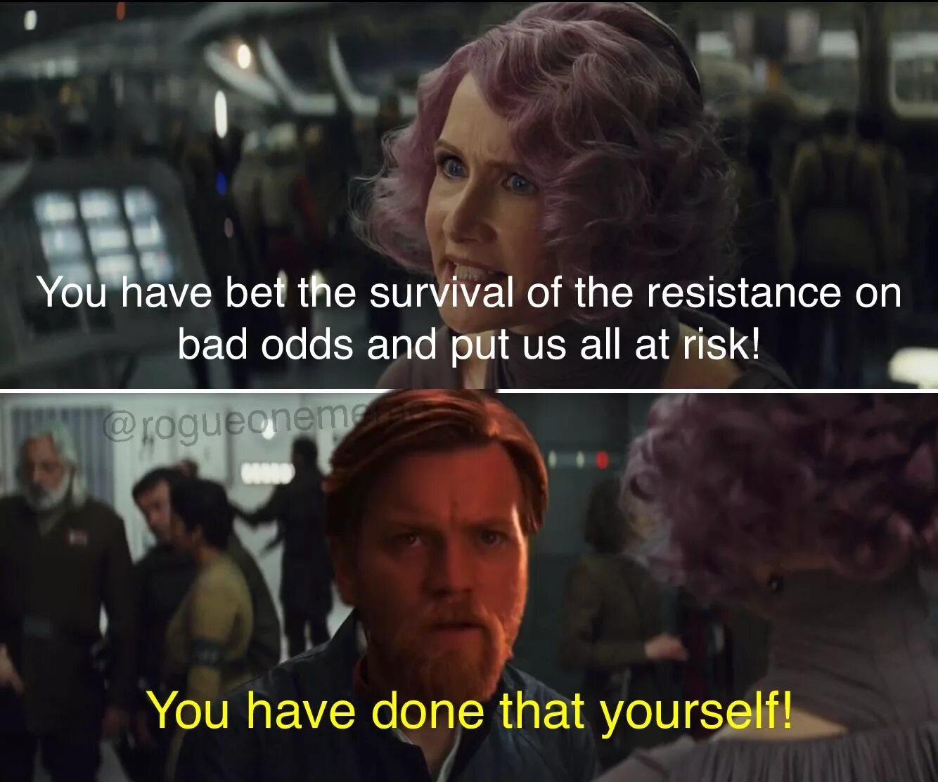 Holdo maneuver. You put this on your