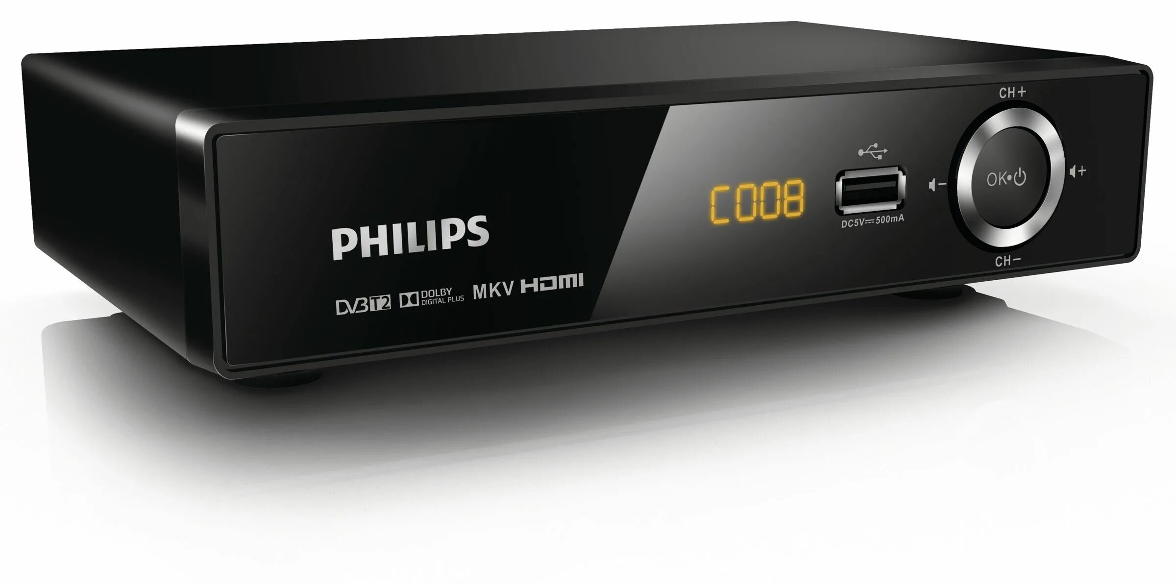 Приставка со звука. Медиаплеер Philips hmp2500t. Медиаплеер Philips hmp2500t 12. DVB-t2 приставка Philips hmp2500. Ресивер DVB-t2 Филипс.