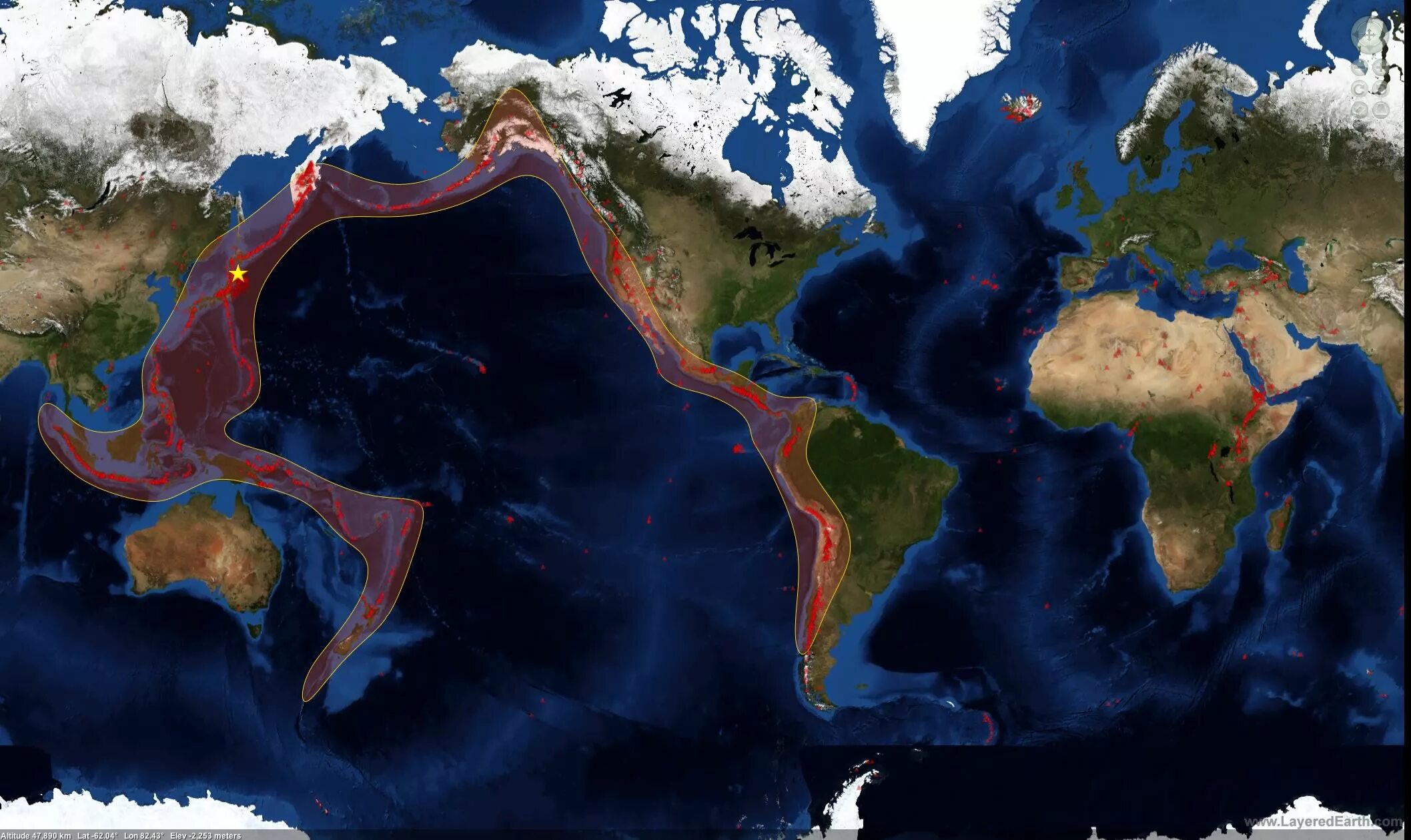 Зона землетрясения северной америки. Тихоокеанское вулканическое кольцо. Тихоокеанское вулканическое огненное кольцо вулканы. Тихоокеанское огненное кольцо. Тихоокеанский пояс.